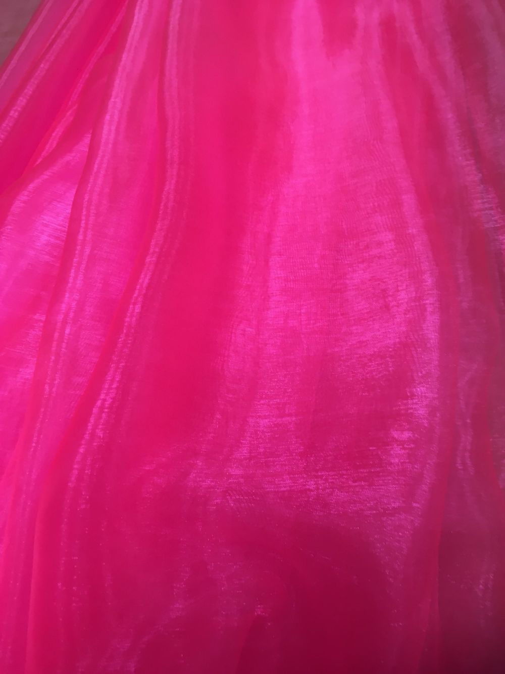 Hot Cerise Pink Organza Fabric 150 cm width 60 inches