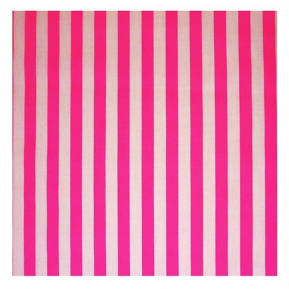 1cm Red Striped Printed Polycotton Fabric 45