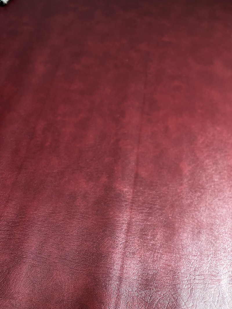 BURGUNDY FAUX LEATHER 
