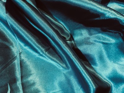 Teal Satin Polyester Fabric 150cm Width Price per metre