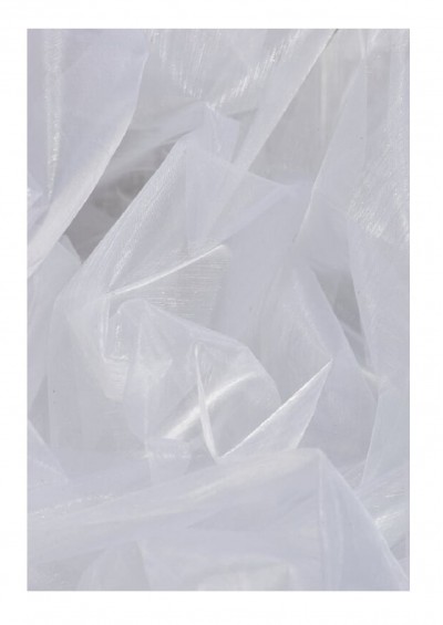 White Plain Organza Fabric (60
