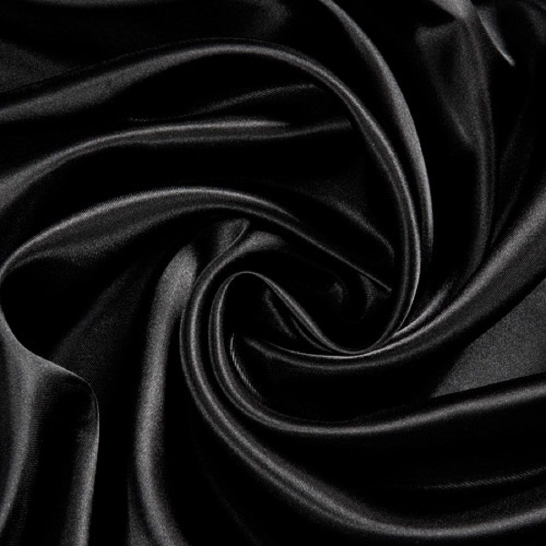 Black Satin Polyester Fabric 150cm
