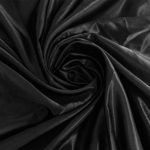 Black Taffeta Polyester Fabric 150cm superior tafetta